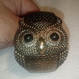 Gold Owl Cuff Bracelet